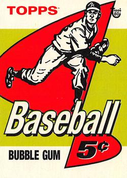 2018 Topps 80th Anniversary Wrapper Art #36 1958 Baseball Front