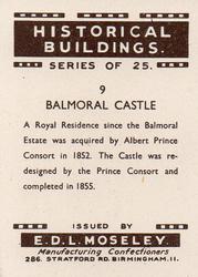 1954 E.D.L. Moseley Historical Buildings #9 Balmoral Castle Back