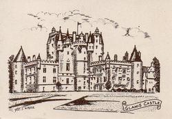 1954 E.D.L. Moseley Historical Buildings #11 Glamis Castle Front