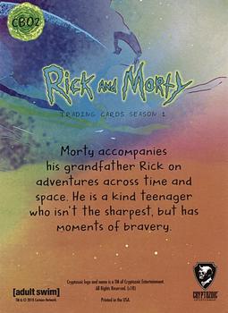 2018 Cryptozoic Rick & Morty Season 1 - Characters #CB02 Morty Smith Back