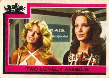 1977 O-Pee-Chee Charlie's Angels - English-only Front #23 Two Lovely Angels! Front