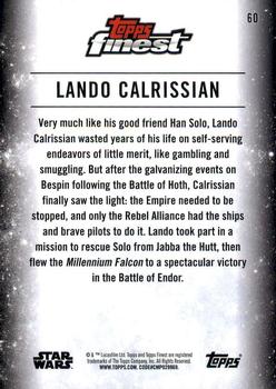 2018 Topps Finest Star Wars #60 Lando Calrissian Back