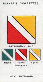 1925 Player's Army Corps and Divisional Signs 1914-1918 2nd Series #67 41st Division Front