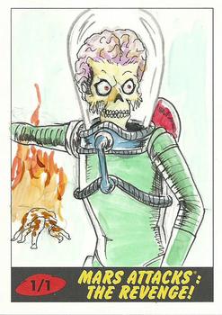 2017 Topps Mars Attacks The Revenge - Sketch Artists #NNO Andrew Lopez Front