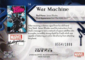 2018 Upper Deck Marvel Masterpieces #34 War Machine Back