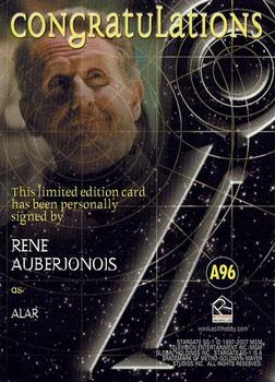 2008 Rittenhouse Stargate SG-1 Season 10 - Autographs #A96 Rene Auberjonois Back