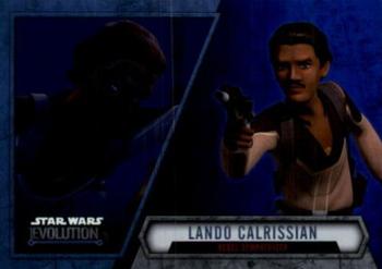 2016 Topps Star Wars Evolution - Blue Lightsaber #65 Lando Calrissian Front