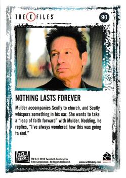 2018 Rittenhouse X-Files Seasons 10 & 11 #90 Nothing Lasts Forever Back