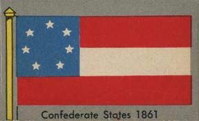 1950 Topps Parade Flags of the World (R714-6) #47 Confederate States 1861 Front