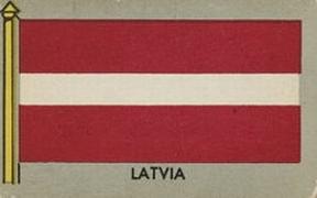 1950 Topps Parade Flags of the World (R714-6) #58 Latvia Front