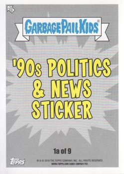 2019 Topps Garbage Pail Kids We Hate the '90s #1a Dis-George Back