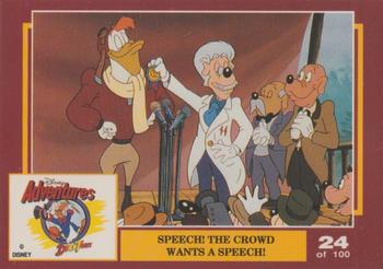 1993 Dynamic Marketing Disney Adventures #24 Speech, the crowd wants a speech Front