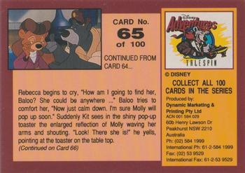 1993 Dynamic Marketing Disney Adventures #65 Molly will pop up soon Back