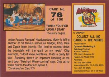 1993 Dynamic Marketing Disney Adventures #76 Monterey tells another tall tale Back