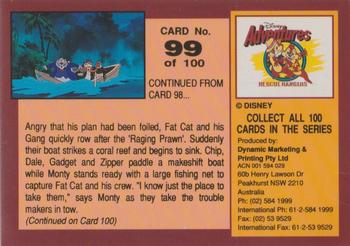 1993 Dynamic Marketing Disney Adventures #99 The Rescue Rangers capture Fat Cat Back