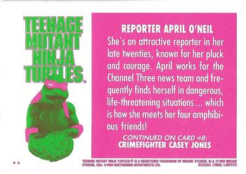 1990 Regina Teenage Mutant Ninja Turtles: The Movie #7 Reporter April O’Neil Back