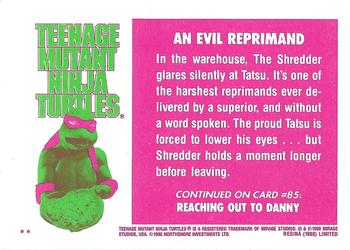 1990 Regina Teenage Mutant Ninja Turtles: The Movie #84 An Evil Reprimand Back
