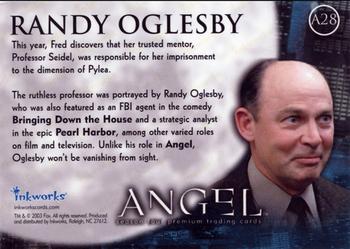 2003 Inkworks Angel Season 4 - Autographs #A28 Randy Oglesby Back