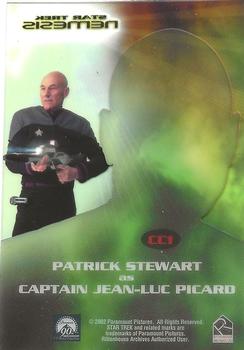 2002 Rittenhouse Star Trek: Nemesis - Casting Call Cels #CC1 Patrick Stewart Back