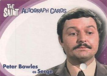 2003 Cards Inc. Best of the Saint - Autographs #SA9 Peter Bowles Front