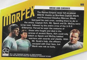 2001 Rittenhouse Star Trek 35th Anniversary HoloFEX - MorFEX Costume Changes #M8 McCoy / Captain Kirk / Spock / Leonard McCoy Back