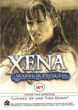 2001 Rittenhouse Xena Seasons 4 & 5 - Face of a Warrior #W1 