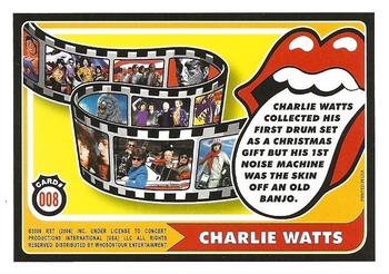 2006 RST The Rolling Stones #008 Charlie Watts: Charlie Watts collected his first drum set... Back