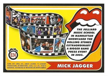 2006 RST The Rolling Stones #024 Mick Jagger: The Julliard Music School in Manhattan... Back
