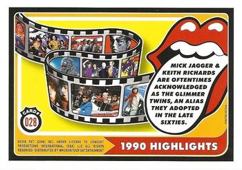 2006 RST The Rolling Stones #028 1990 Highlights: Mick Jagger & Keith Richards... Back