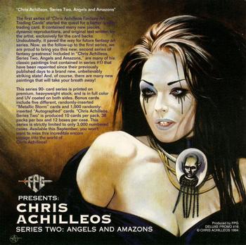 1994 FPG Chris Achilleos II - Promos #DLX16 Deluxe Promo Back