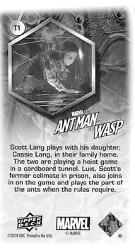 2018 Upper Deck Marvel Ant-Man and the Wasp - Minis #T1 Cardboard Heist Back