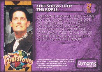1993 Dynamic Marketing The Flintstones #27 Cliff Shows Fred the Ropes Back