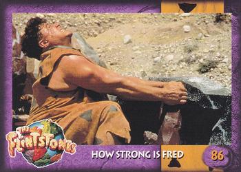 1993 Dynamic Marketing The Flintstones #86 How Strong is Fred? Front
