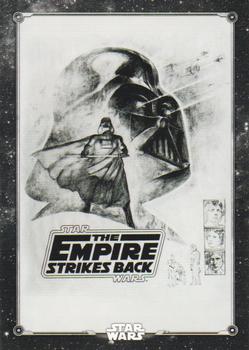 2019 Topps Star Wars Black & White: The Empire Strikes Back - Posters #PO-3 Darth Vader's Reign Front