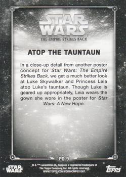 2019 Topps Star Wars Black & White: The Empire Strikes Back - Posters #PO-9 Atop the Tauntaun Back