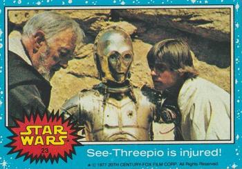 1977 Allen's and Regina Star Wars #23 See-Threepio is injured! Front