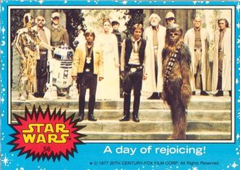1977 Topps Star Wars (UK) #56 A Day Of Rejoicing! Front