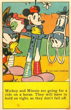 1936 The Adventures of Mickey Mouse (D52) - Asheville Baking Co. #NNO Mickey And Minnie Are Going... Front