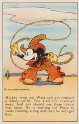 1936 The Adventures of Mickey Mouse (D52) - Butterfly Prize Winner Bread #NNO Mickey Went Out West... Front