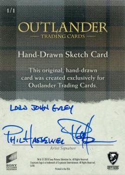 2019 Cryptozoic Outlander Season 3 - Sketch Artists #NNO Phil Hassewer Back