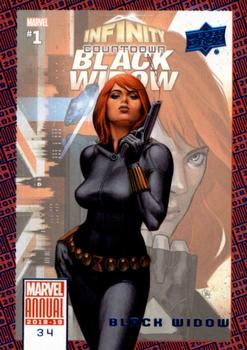 2018-19 Upper Deck Marvel Annual - Blue #34 Black Widow Front