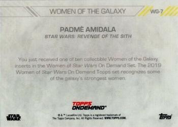 2019 Topps On Demand Set 3: Women of Star Wars - Women of the Galaxy #WG-7 Padme Back