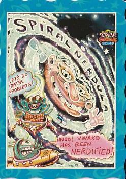 1996 Glow Zone Space Oddbodz #SO-49 Spiral Nerdula Front