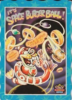1996 Glow Zone Space Oddbodz #SO-52 Space Burger Ball Front
