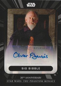 2019 Topps On Demand Set 6: Star Wars: The Phantom Menace 20th Anniversary - Autographs #15GR-A Oliver Ford Davies Front