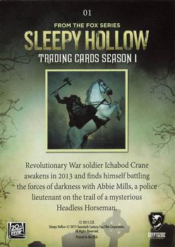 2015 Cryptozoic Sleepy Hollow #1 Title Card Back