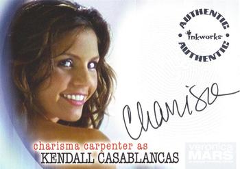 2007 Inkworks Veronica Mars Season 2 - Autographs #A-19 Charisma Carpenter Front