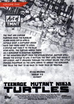 2019 Topps The Art of TMNT #35 Issue #3 Back