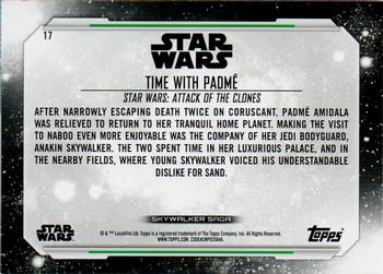 2019 Topps Star Wars Skywalker Saga #17 Time with Padmé Back