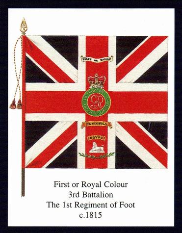2004 Regimental Colours : The Royal Scots (The Royal Regiment) 1st Series #3 First or Royal Colour 3rd Battalion The 1st Regiment of Foot c.1815 Front